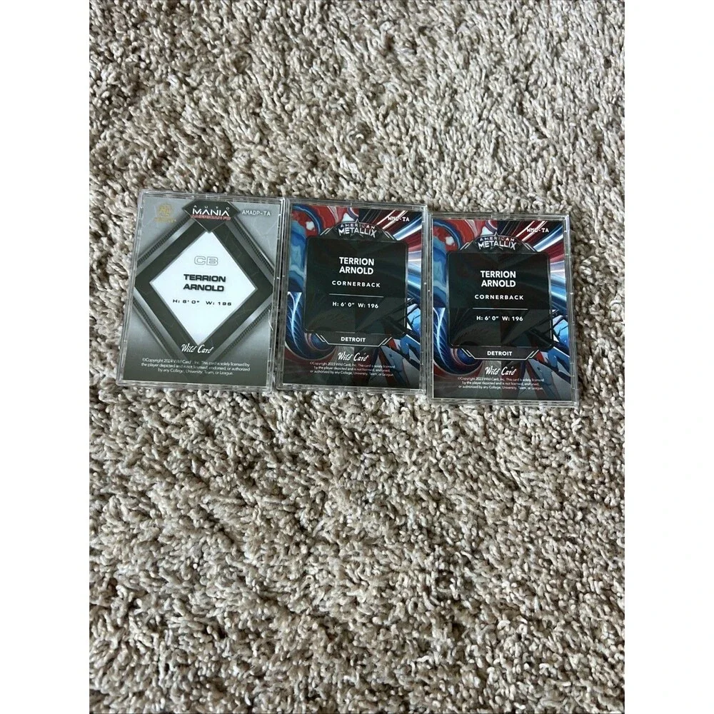 2024 Wild Card American Metallix Terrion Arnold Card Lot